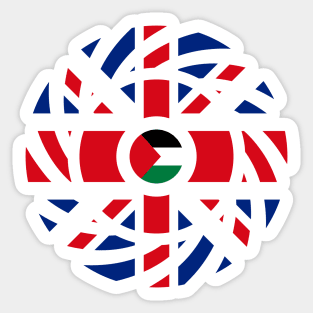 British Palestinian Multinational Patriot Flag Series Sticker